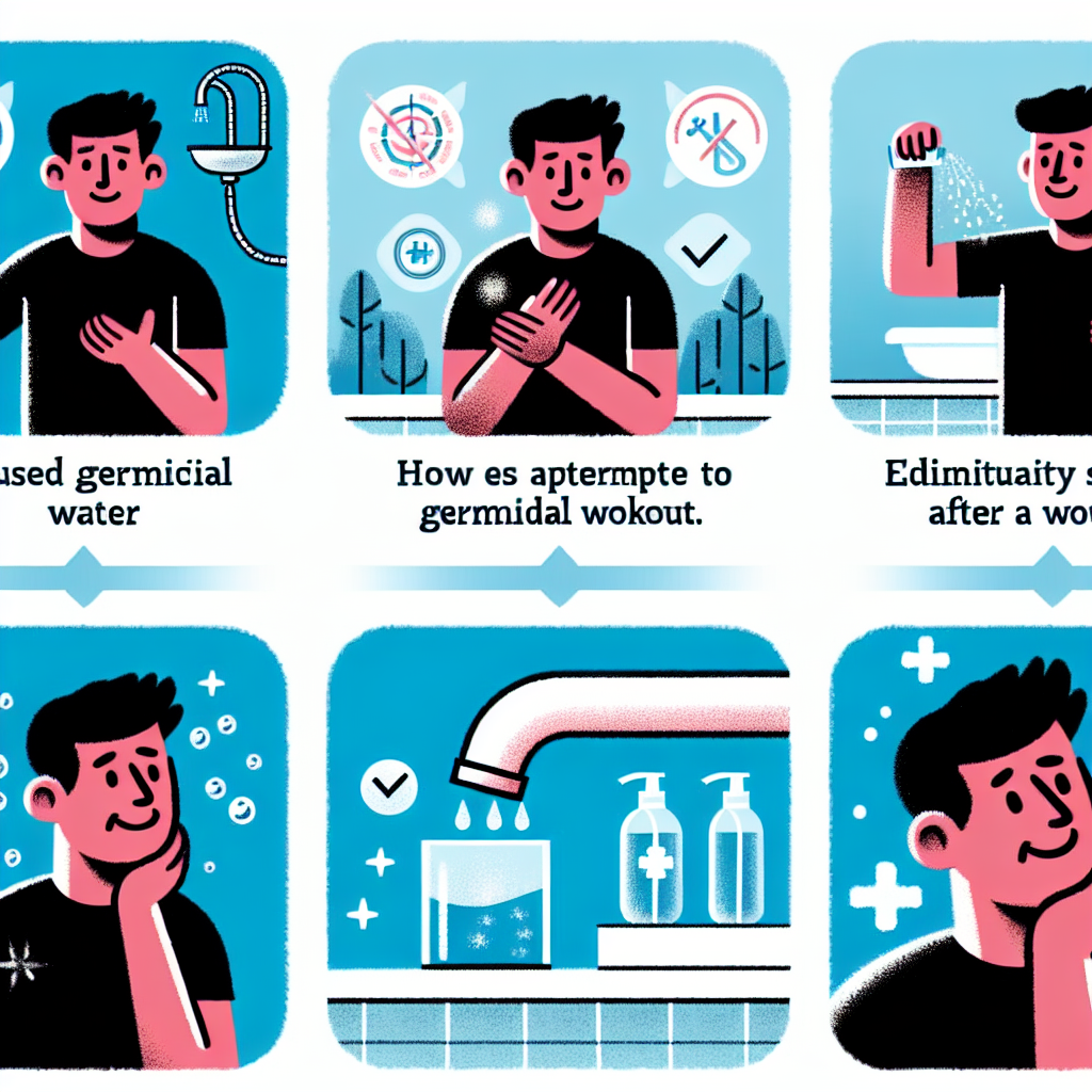 L'Eau germicide peut-elle remplacer la douche après l'entraînement ?