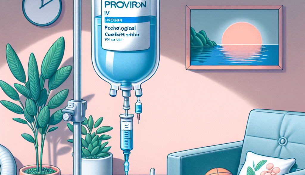 Perfusion de Proviron pour un confort psychologique en moins d'une heure