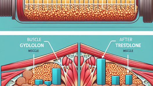 Effet de l'acétate de trestolone sur les réserves de glycogène musculaire
