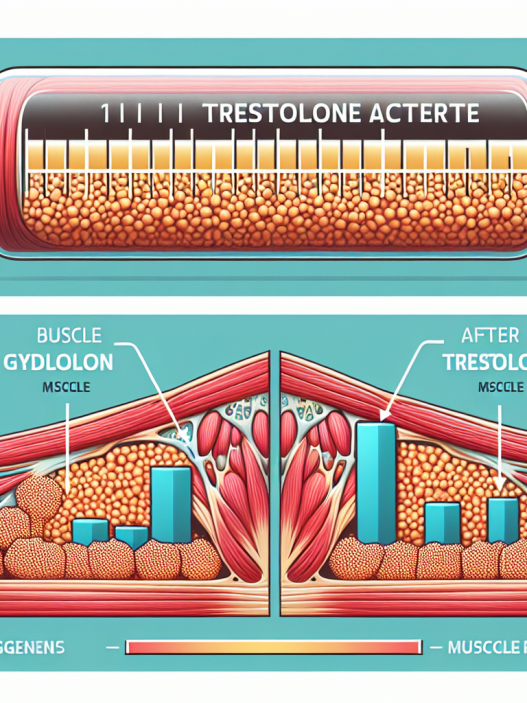 Effet de l'acétate de trestolone sur les réserves de glycogène musculaire