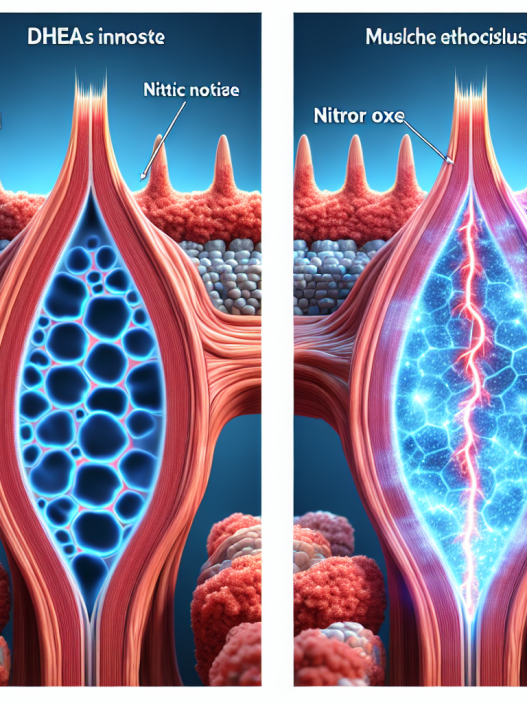 Effet de la DHEA sur les taux d'oxyde nitrique et la circulation musculaire