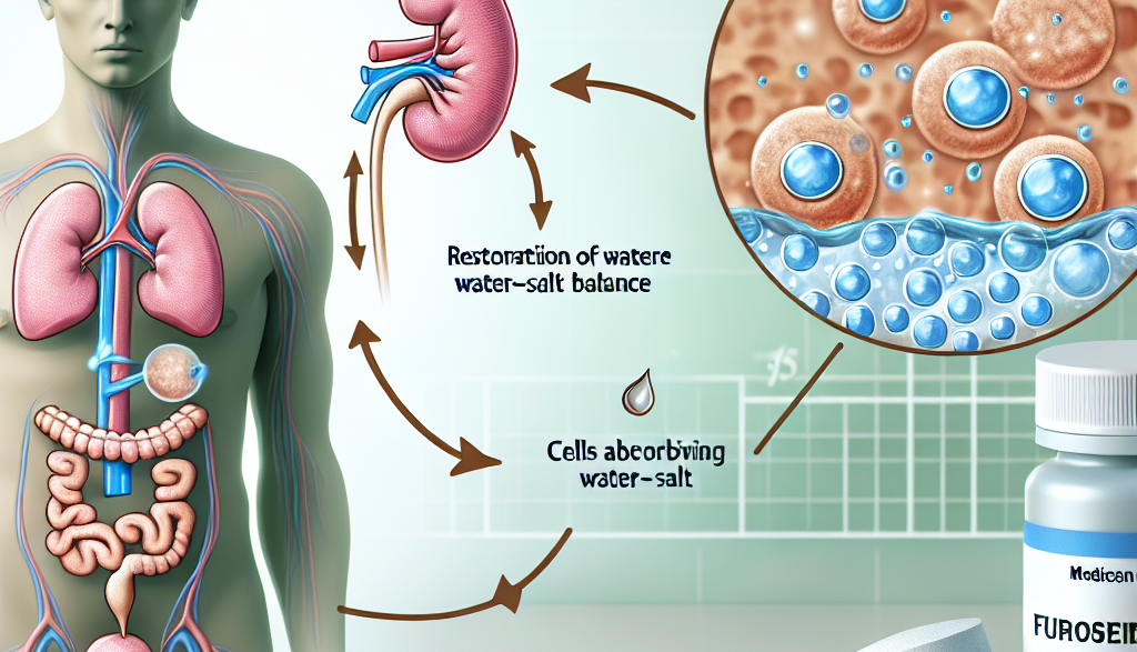 Rétablissement de l'équilibre eau-sel après la prise de furosémide